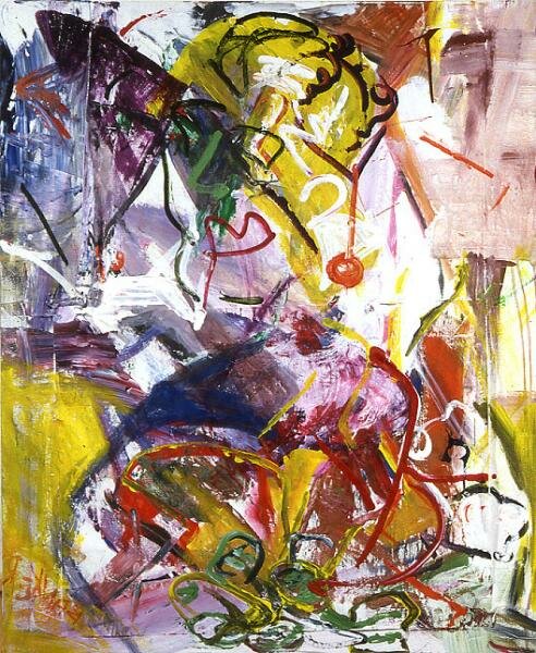 "Circus Girl", Acrylic on Canvas 2'x 3'. 1998